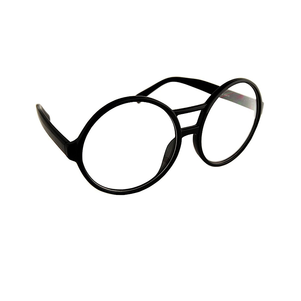 Black Round School Nerd Glasses - Image 2