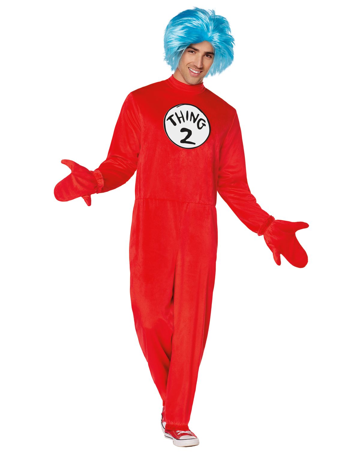 Adult Thing 1 and 2 One Piece Costume - Dr. Seuss