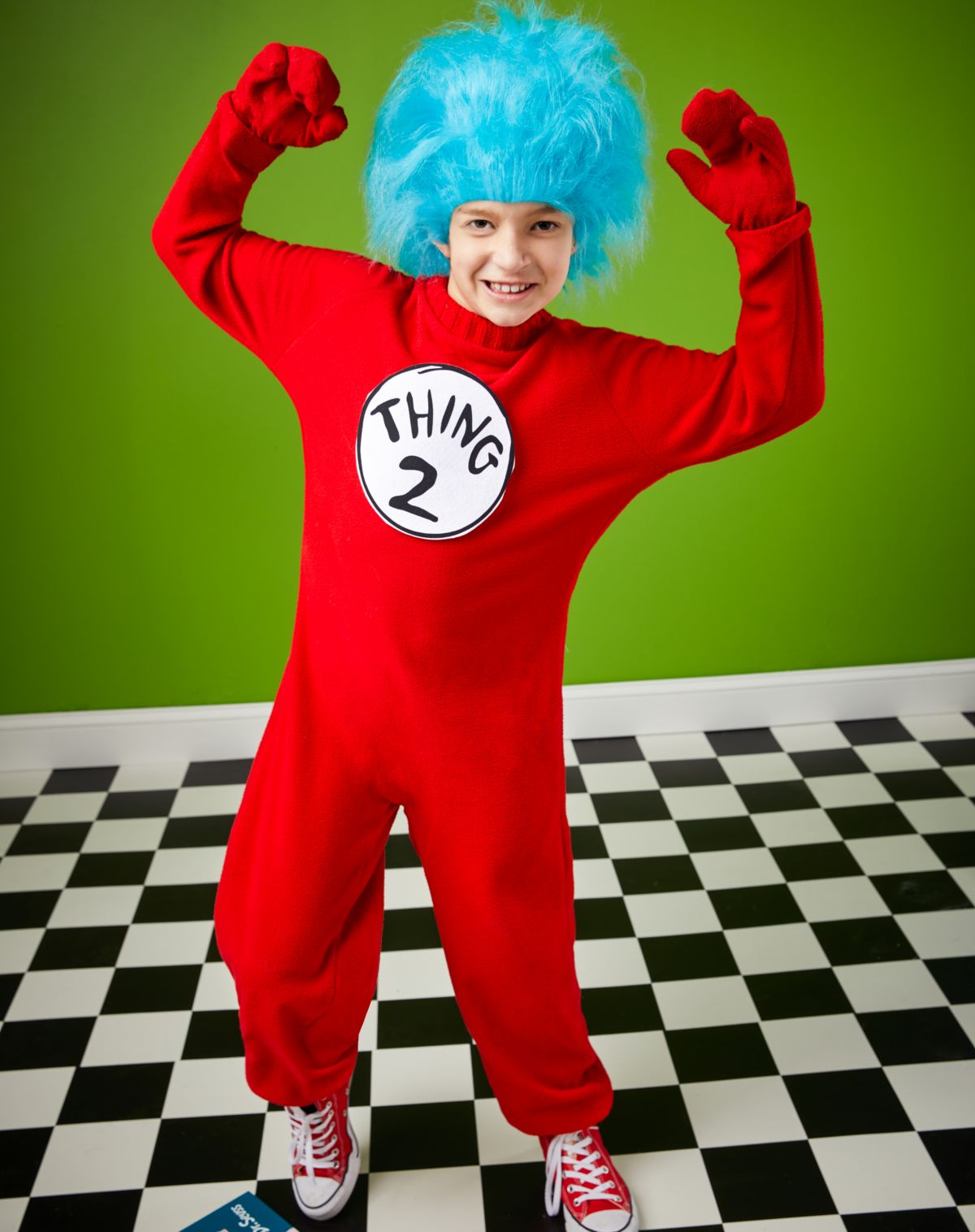 Kids Thing 1 and Thing 2 One Piece Costume - Dr. Seuss