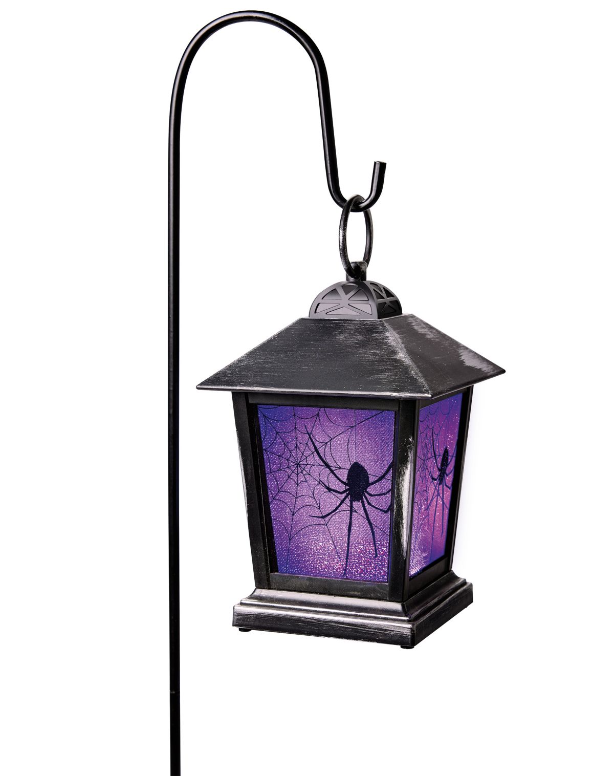 Purple LED Creepy Spider Lantern Pathway Markers - 3 Pack - Image 3