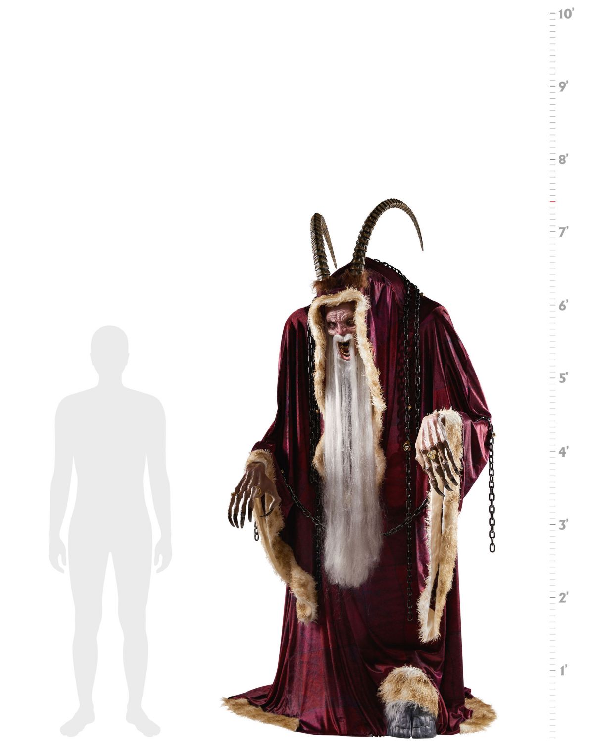 6 Ft 6 In Krampus Animatronic - Image 2