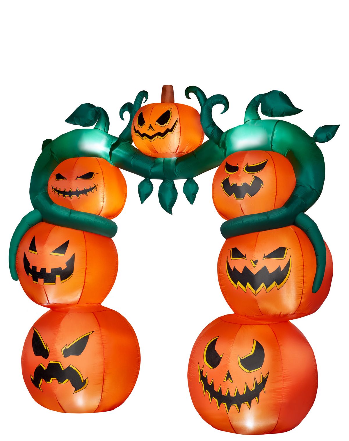 9 Ft Light-Up Jack-Ou0027-Lantern Archway Inflatable Decoration - Image 2