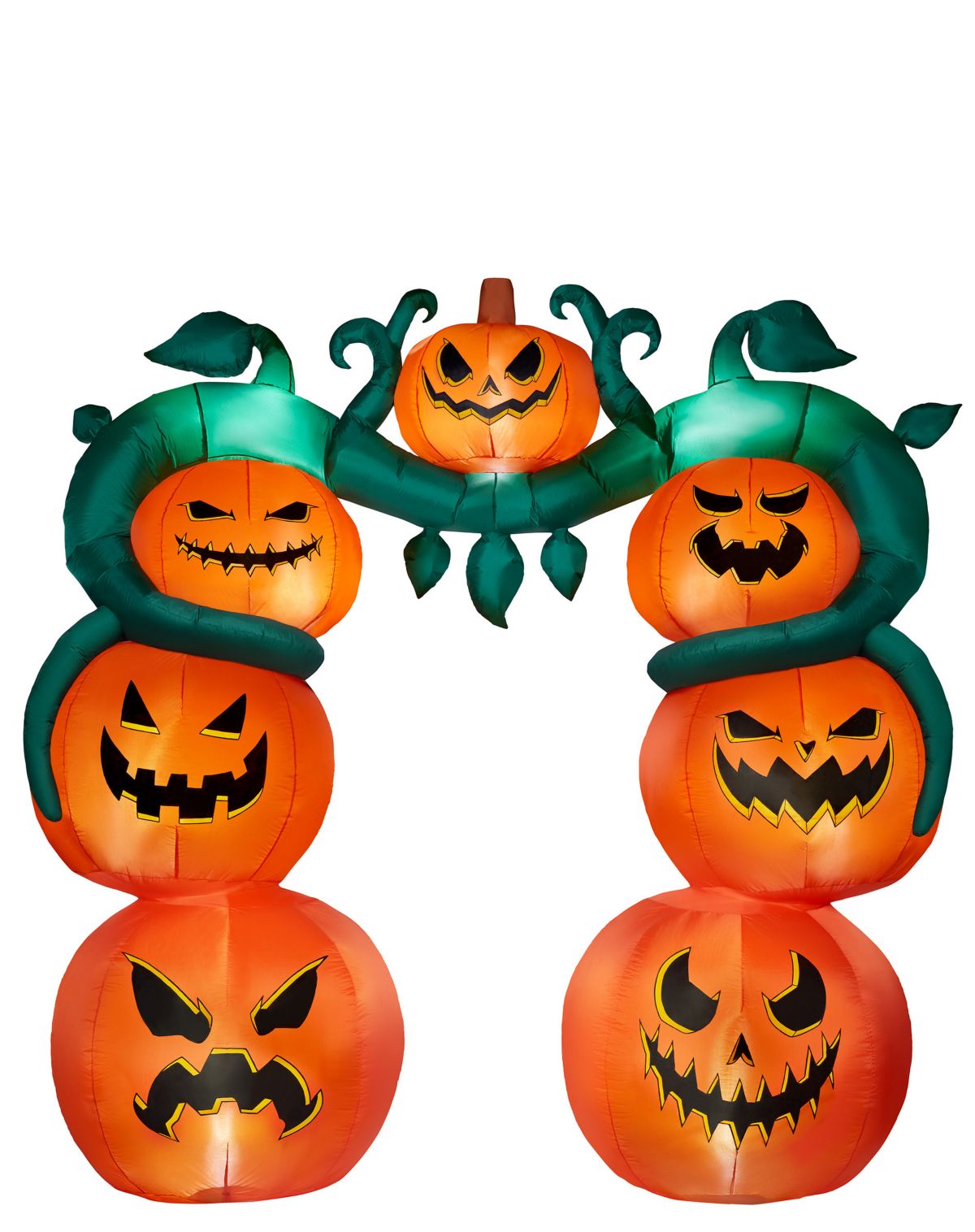 9 Ft Light-Up Jack-Ou0027-Lantern Archway Inflatable Decoration - Image 3