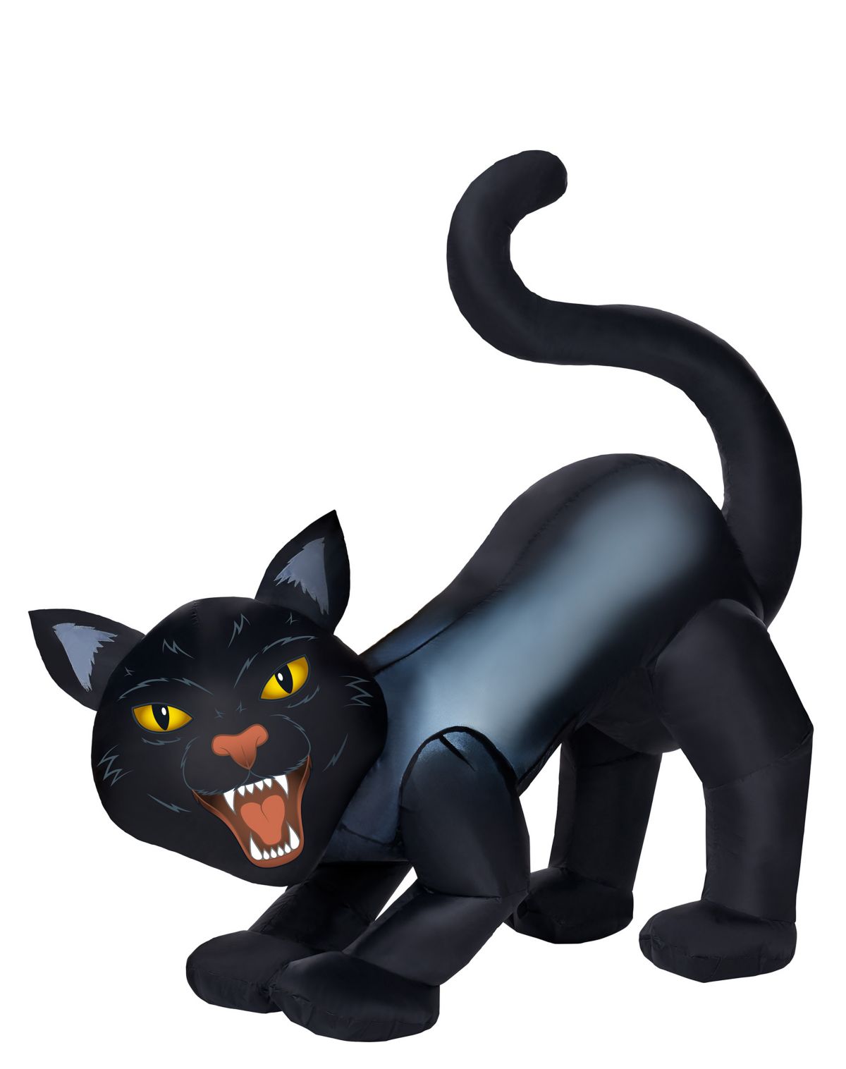 4 Ft Light-Up Scary Cat Inflatable - Decorations - Image 2