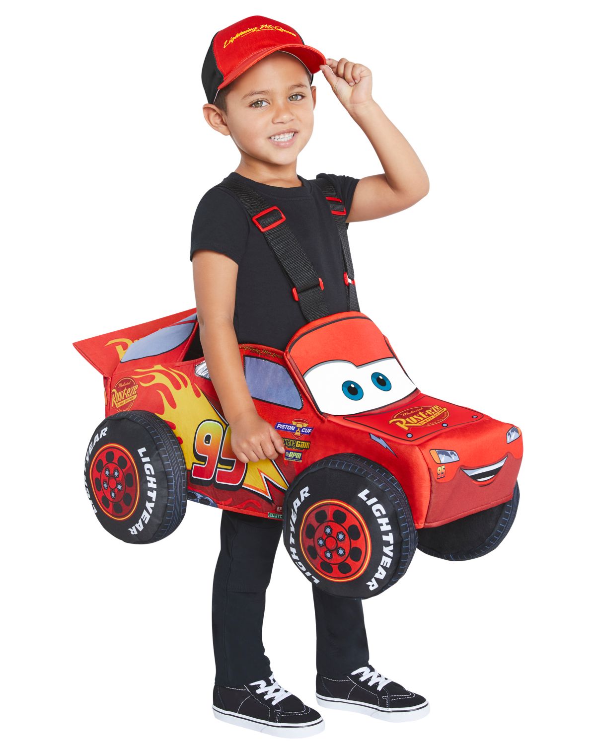Toddler Lightning McQueen Ride-Along Costume - Cars