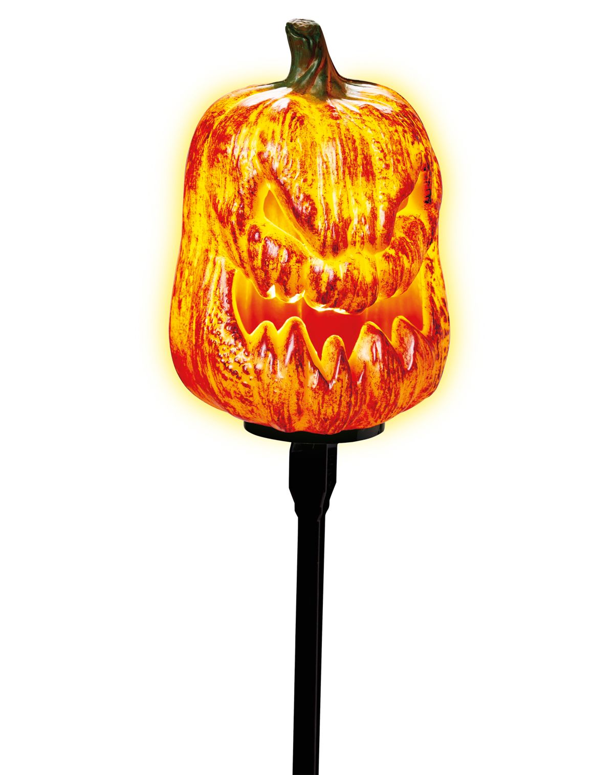 Light-Up LED Spooky Pumpkin Pathway Markers - Image 2
