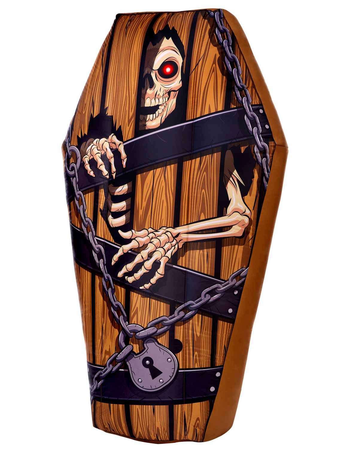 5.7 Ft Light-Up Coffin Inflatable Decoration - Image 2