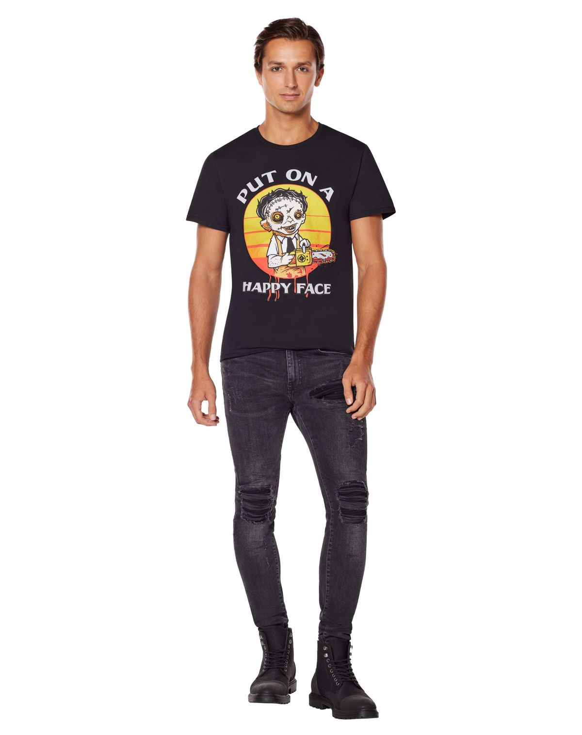 Happy Leatherface T Shirt - The Texas Chainsaw Massacre - Image 3