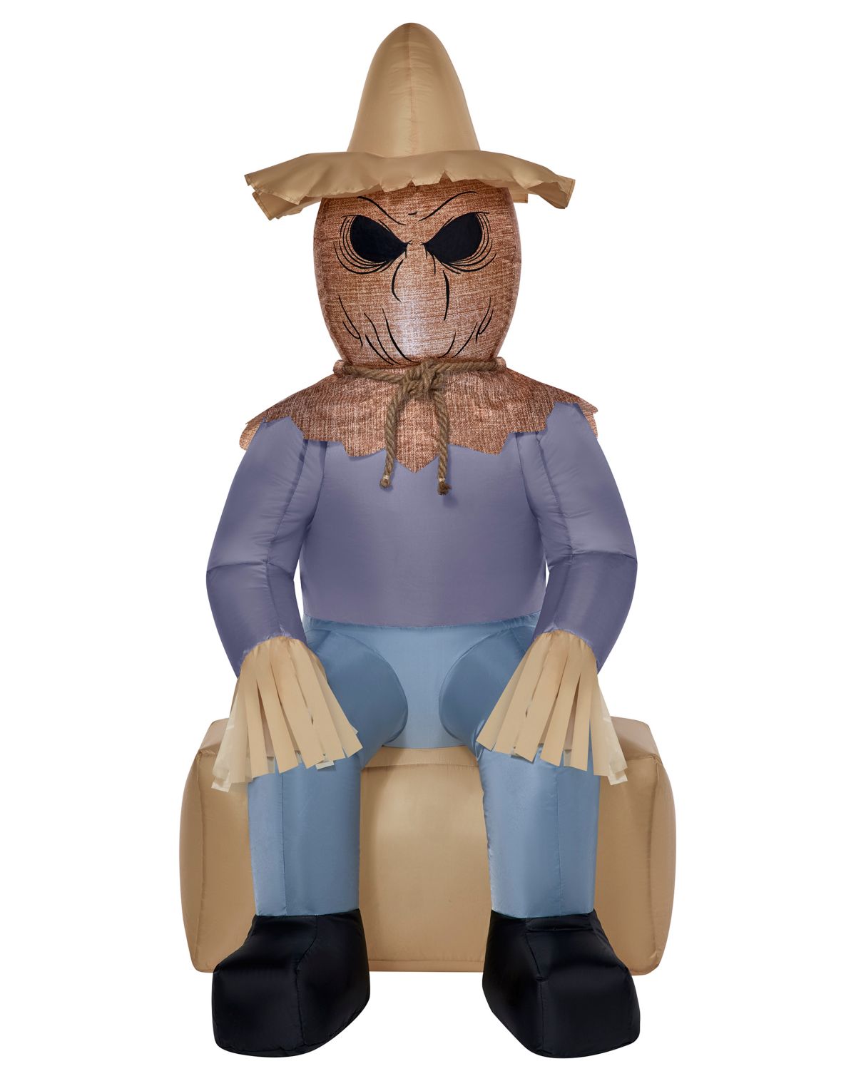 4 Ft Light-Up Scarecrow Inflatable Decoration - Image 2