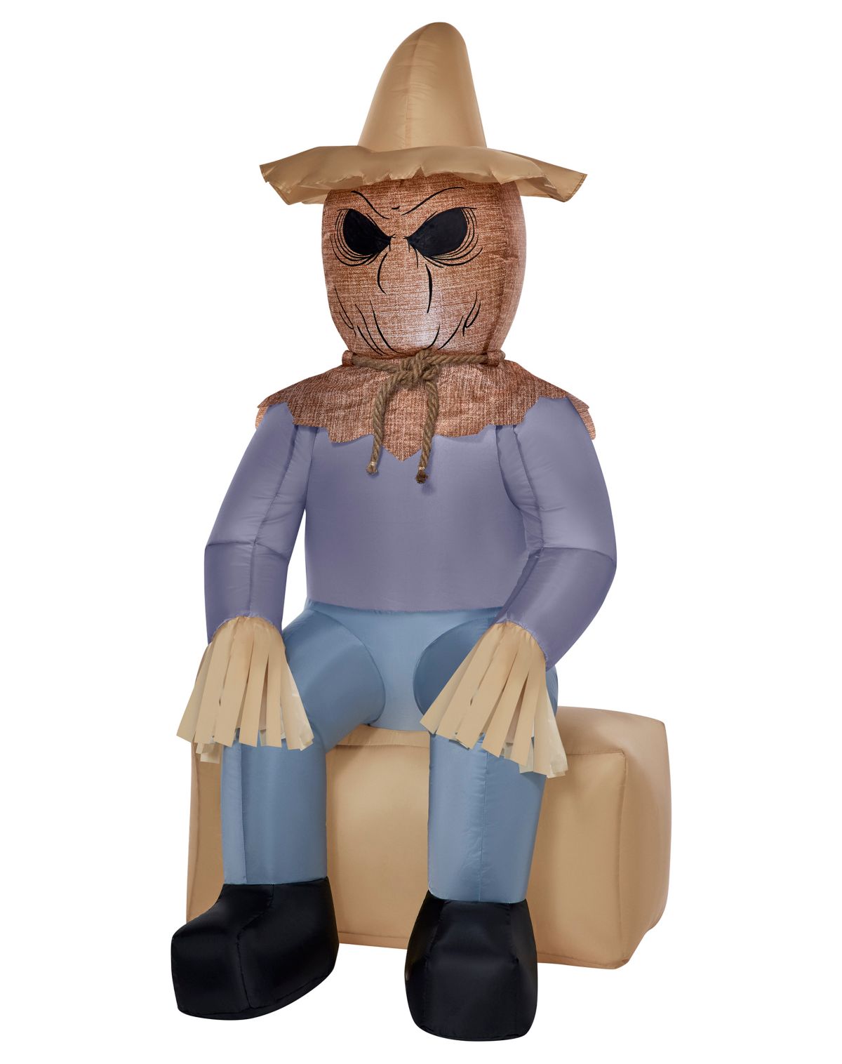 4 Ft Light-Up Scarecrow Inflatable Decoration - Image 3