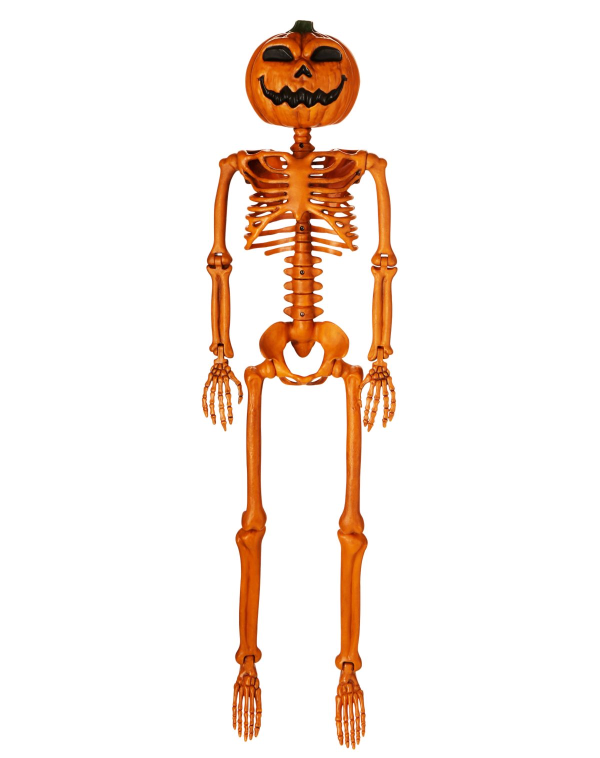 3 Ft Rotten Pumpkin Skeleton Hanging Prop