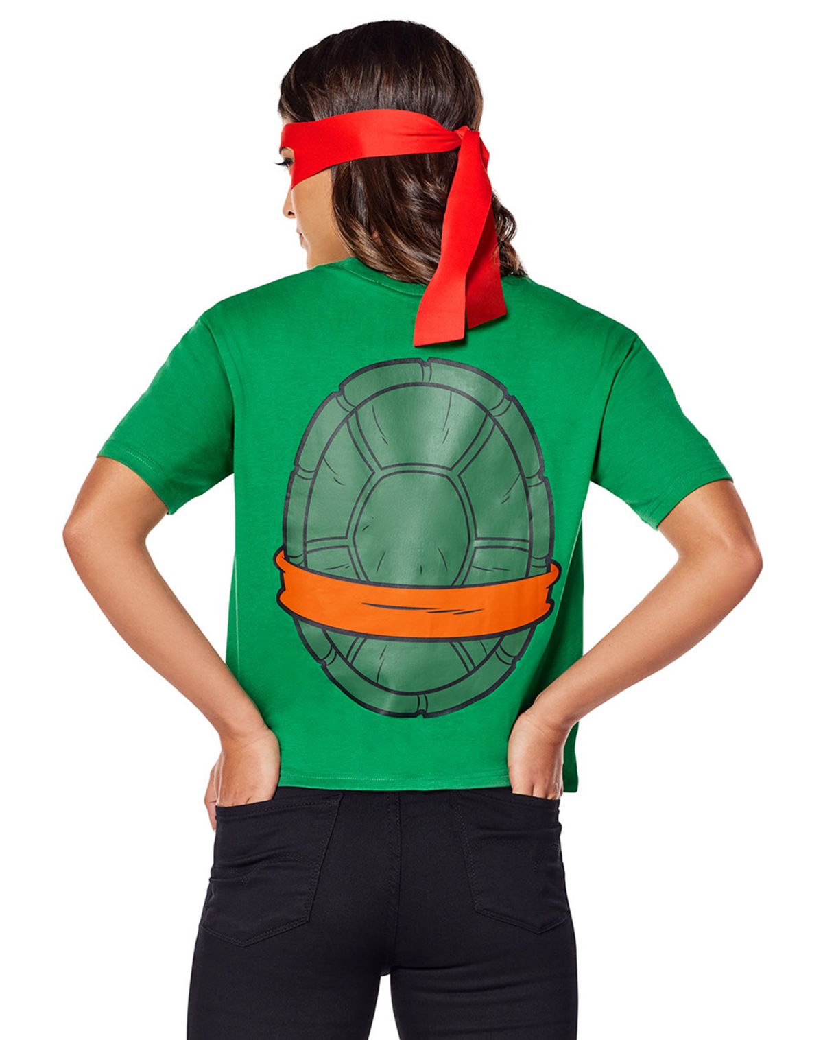 Adult Teenage Mutant Ninja Turtles T Shirt Costume Kit - Image 2