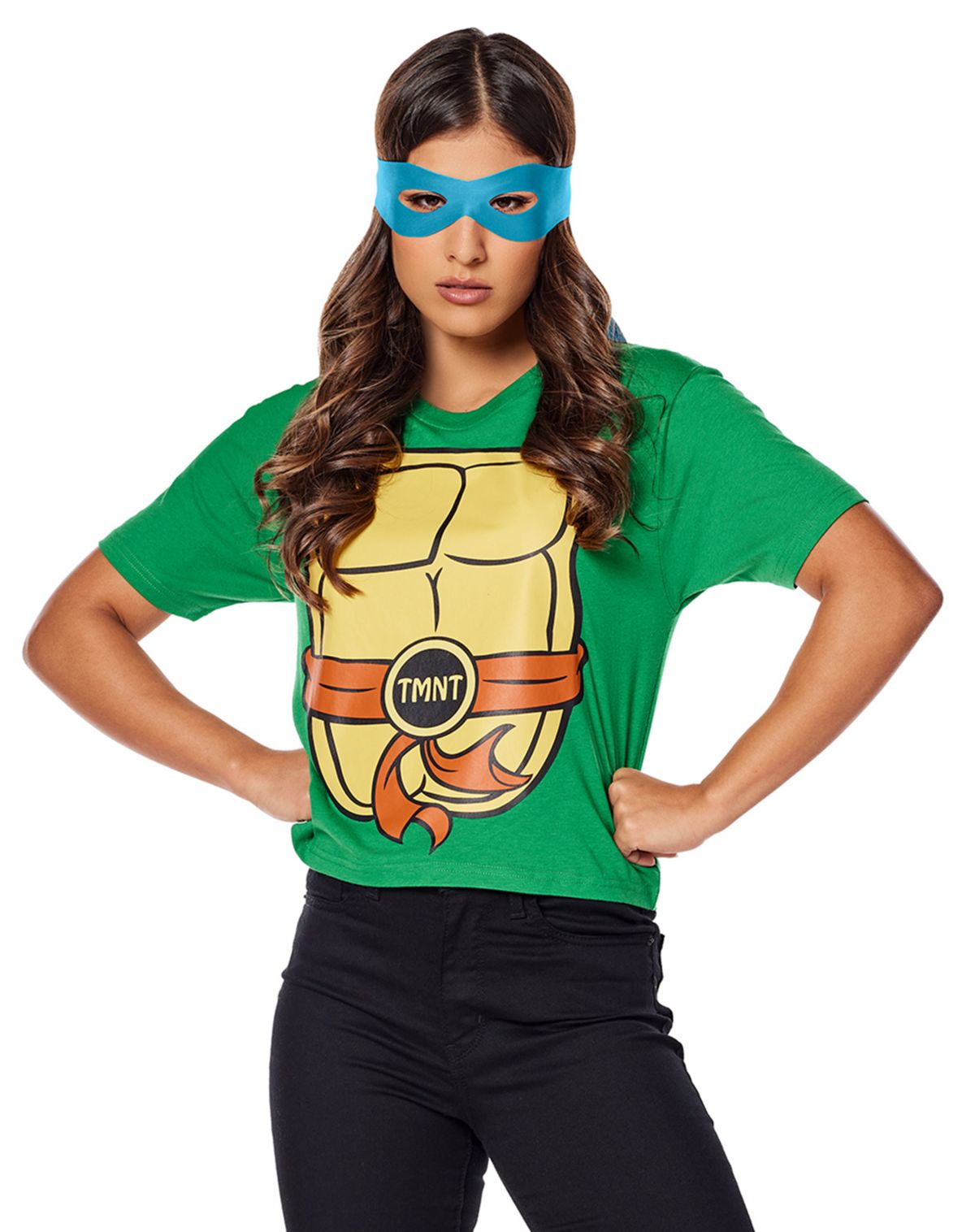 Adult Teenage Mutant Ninja Turtles T Shirt Costume Kit - Image 3