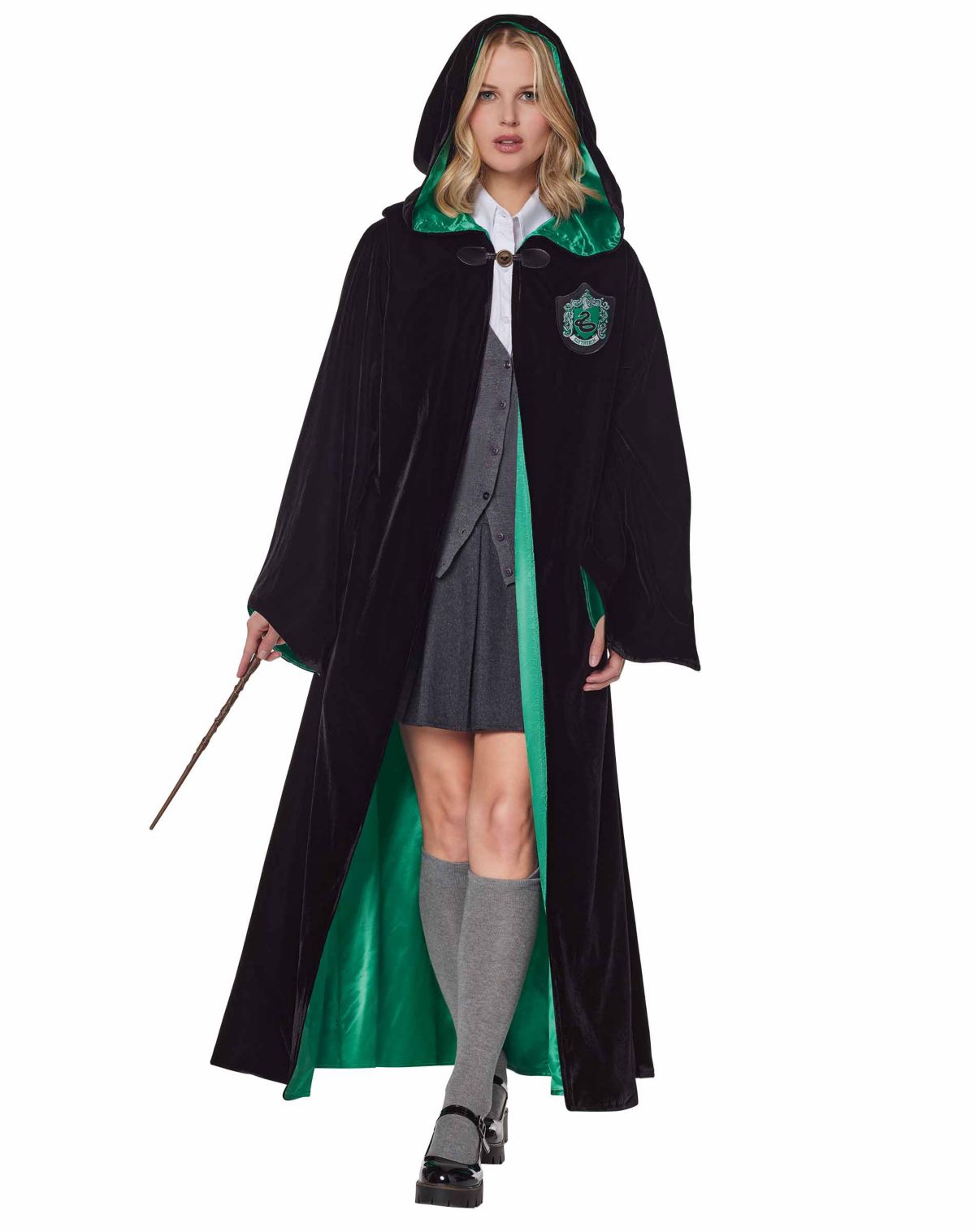Adult Slytherin Robe Deluxe - Harry Potter - Image 2