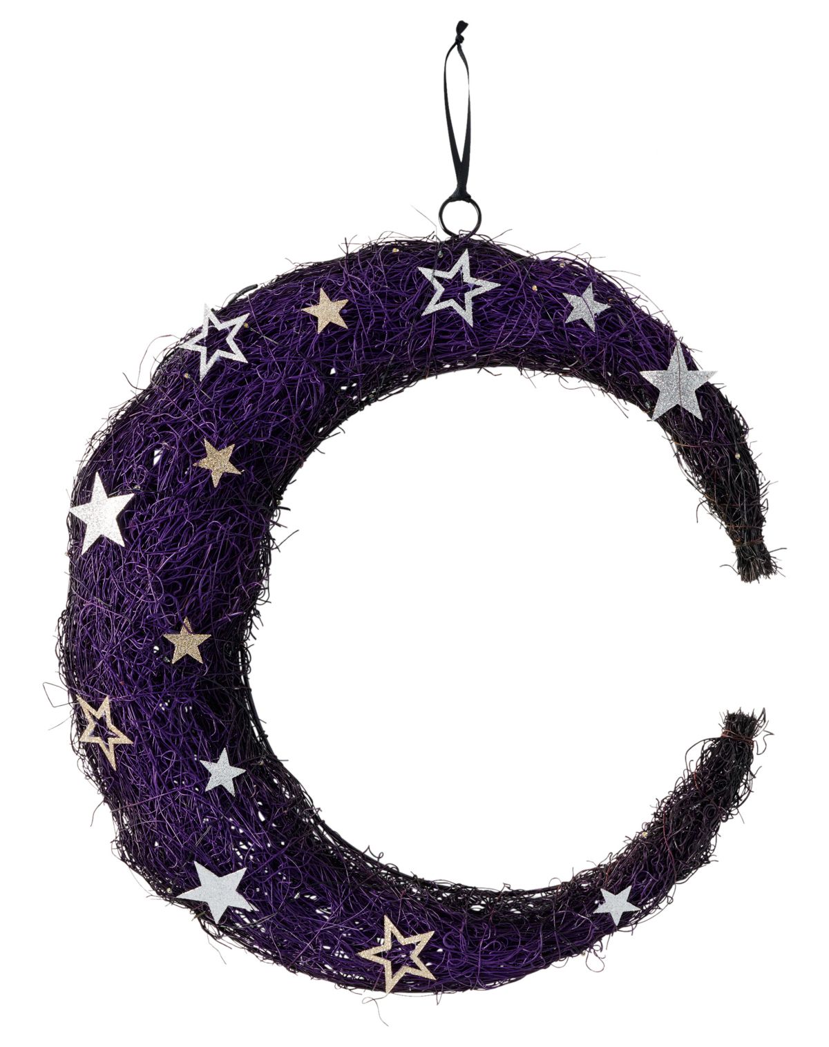 Light-Up Crescent Moon Wreath - Image 2