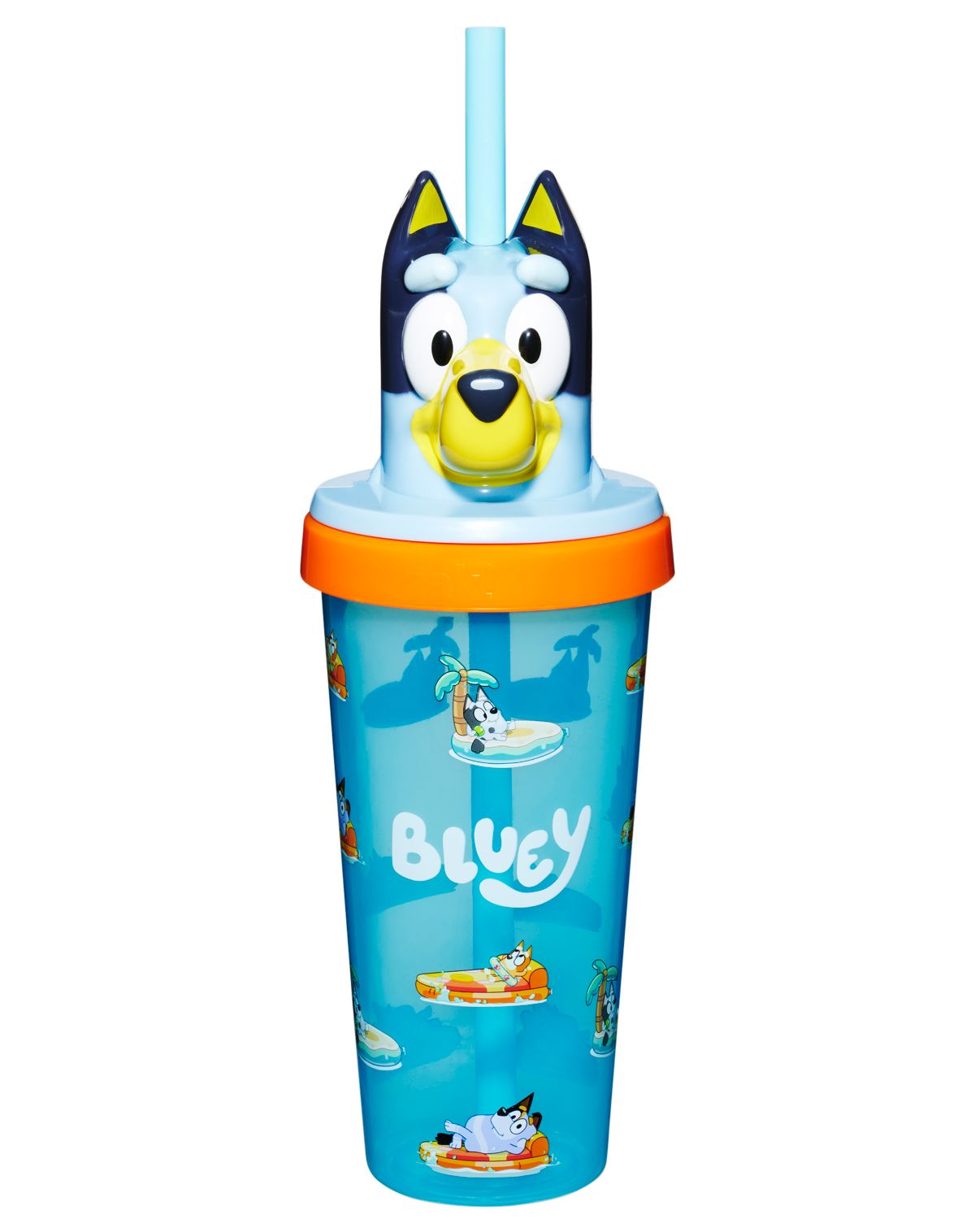 Bluey Molded Cup with Straw