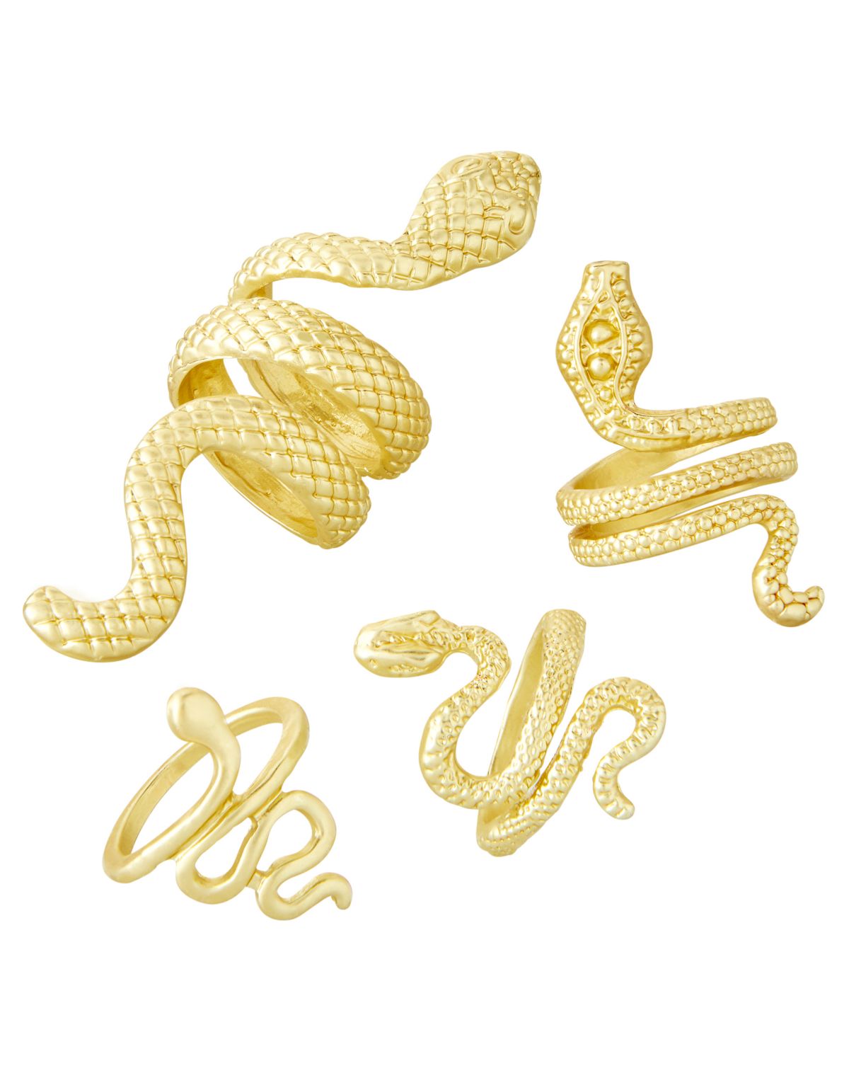 Roman Snake Rings Jewelry Set