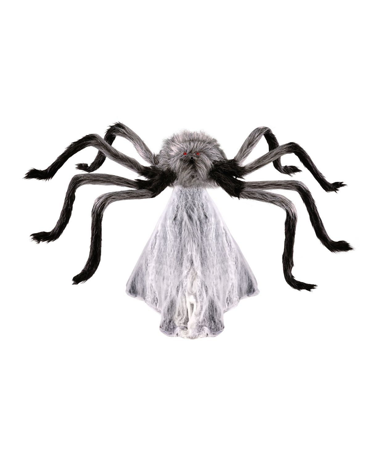 1 Ft 9 In LED Gray Jumping Spider Animatronic - Image 3