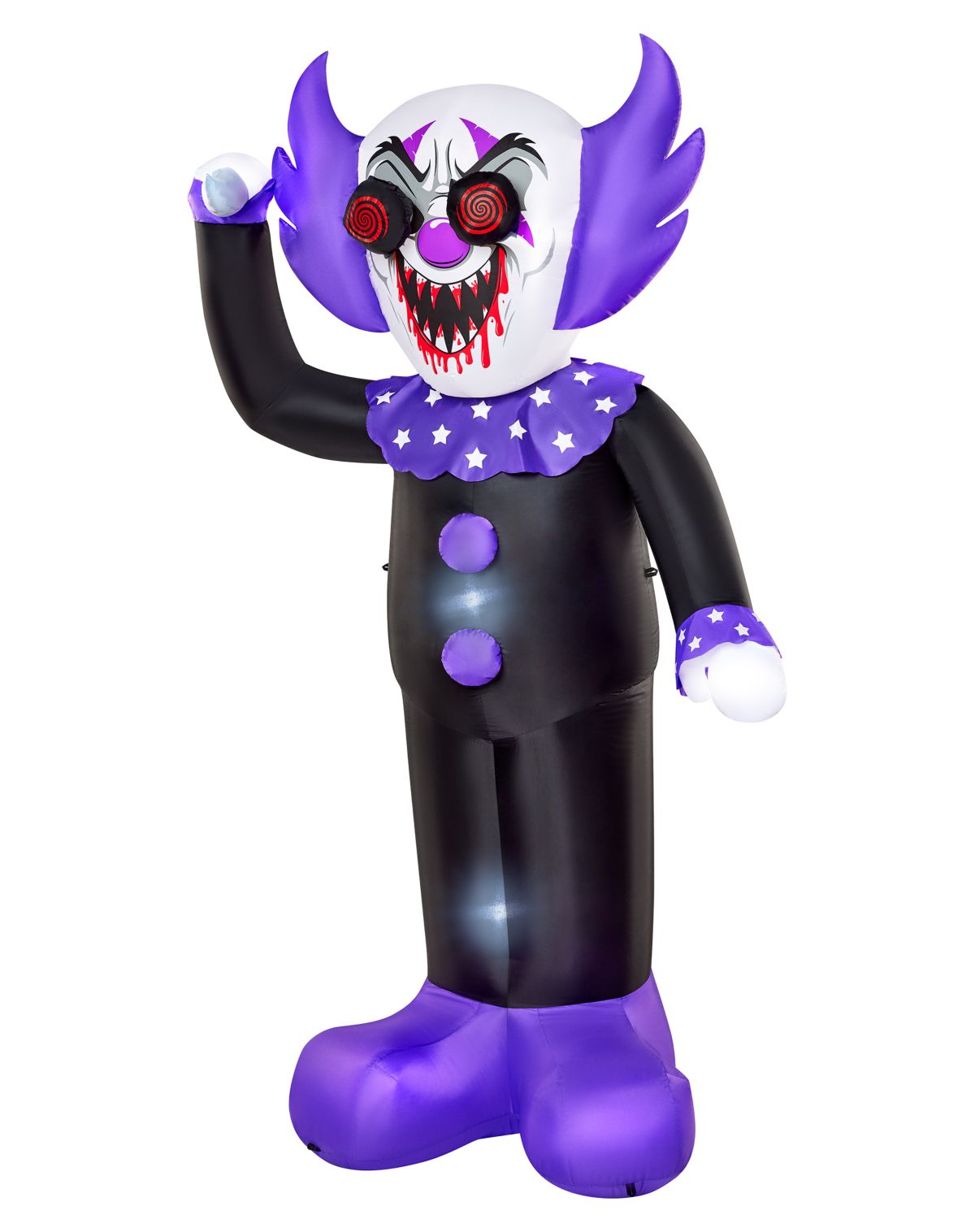 8 Ft. Spinning Eye Clown Light-Up Inflatable Decoration - Image 3