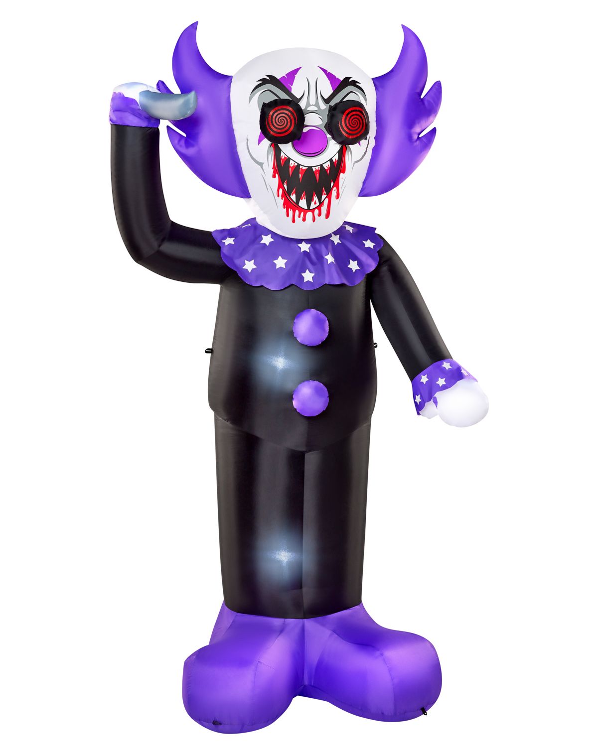 8 Ft. Spinning Eye Clown Light-Up Inflatable Decoration - Image 4