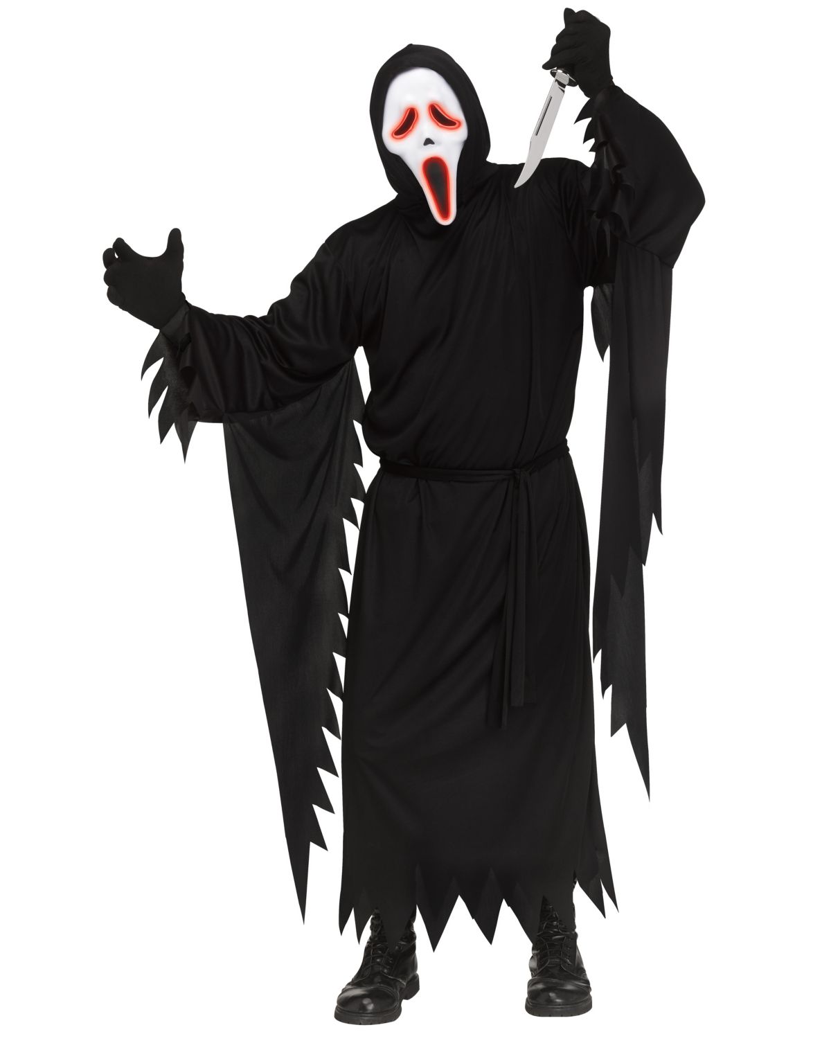 Adult Light-Up E.L. Ghost Face Costume