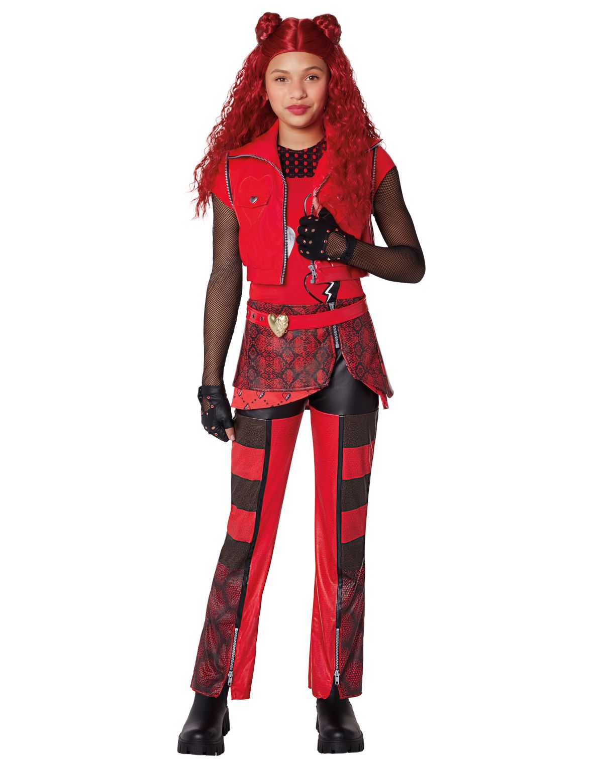Kids Red Jumpsuit Costume - Descendants: The Rise of Red