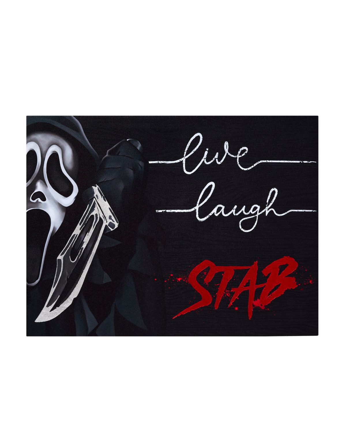 Ghost Face Live Laugh Stab Canvas