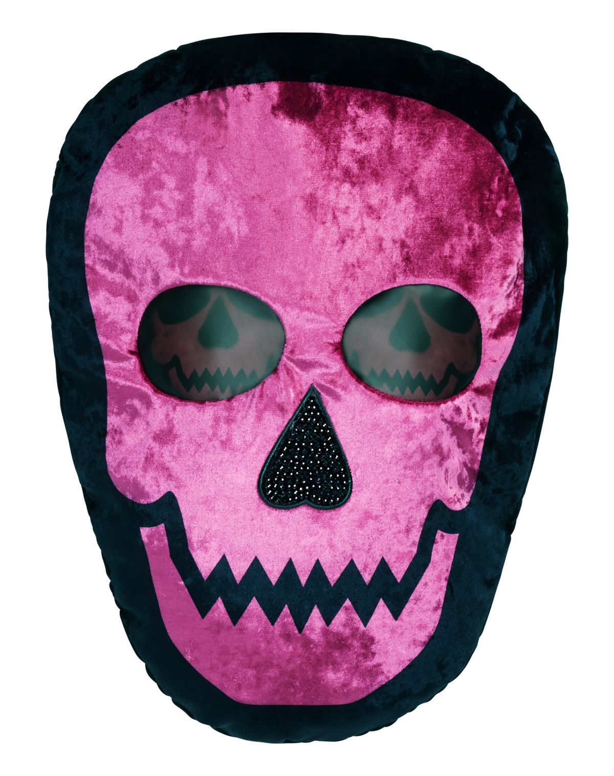 Pink Skull Zip-Up Pillows Set - 4 Pack - Image 3
