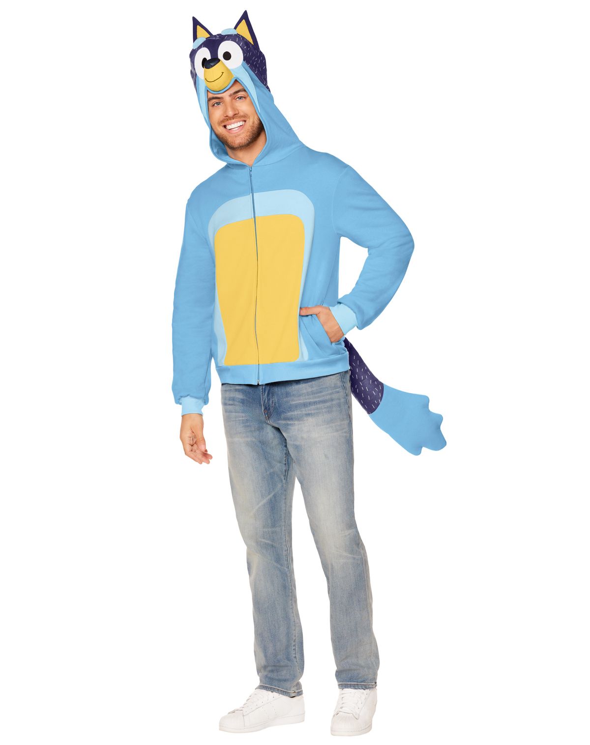 Adult Bandit Costume Top - Bluey