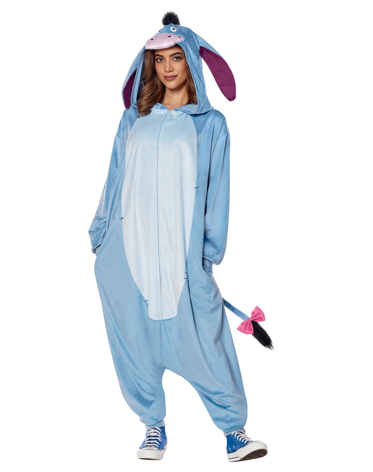 Adult Eeyore Jumpsuit Costume - Image 3