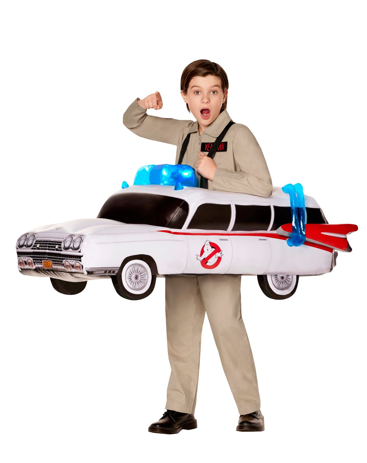 Kids Light-Up Ecto-1 Inflatable Ride-Along Costume - Ghostbusters
