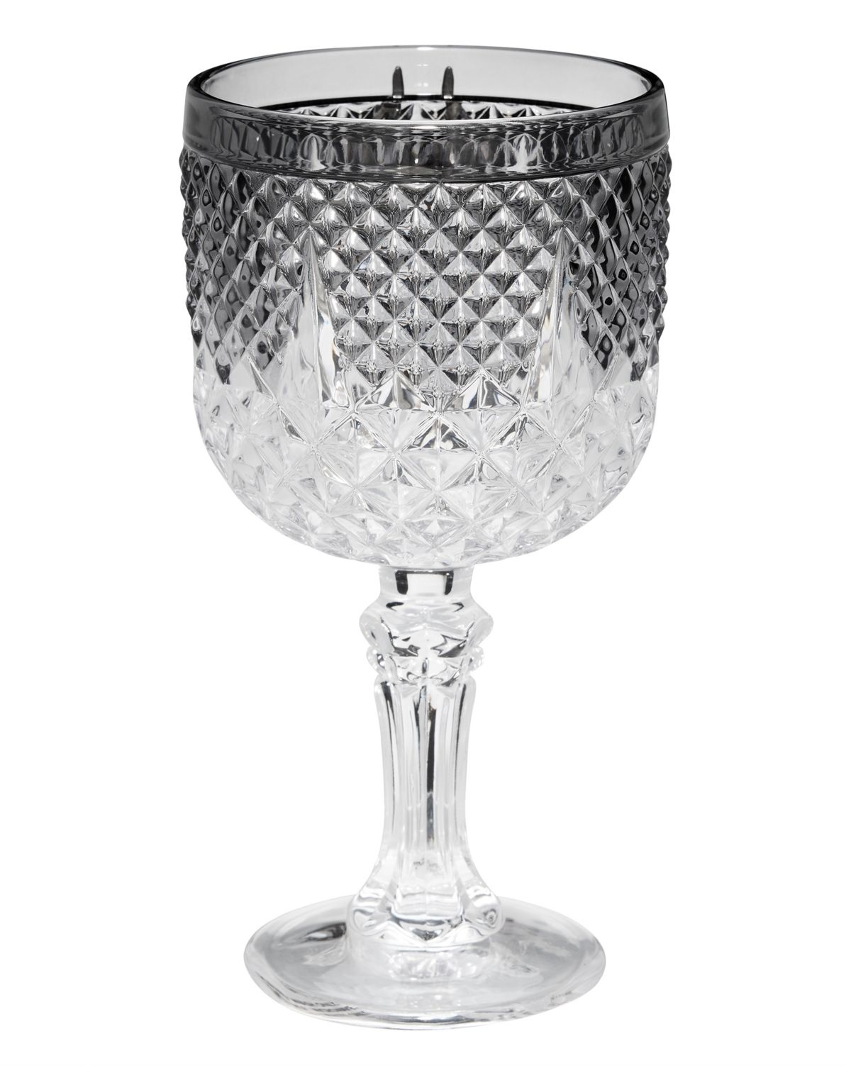 Silver Spider Gothic Glass Goblet - Image 2