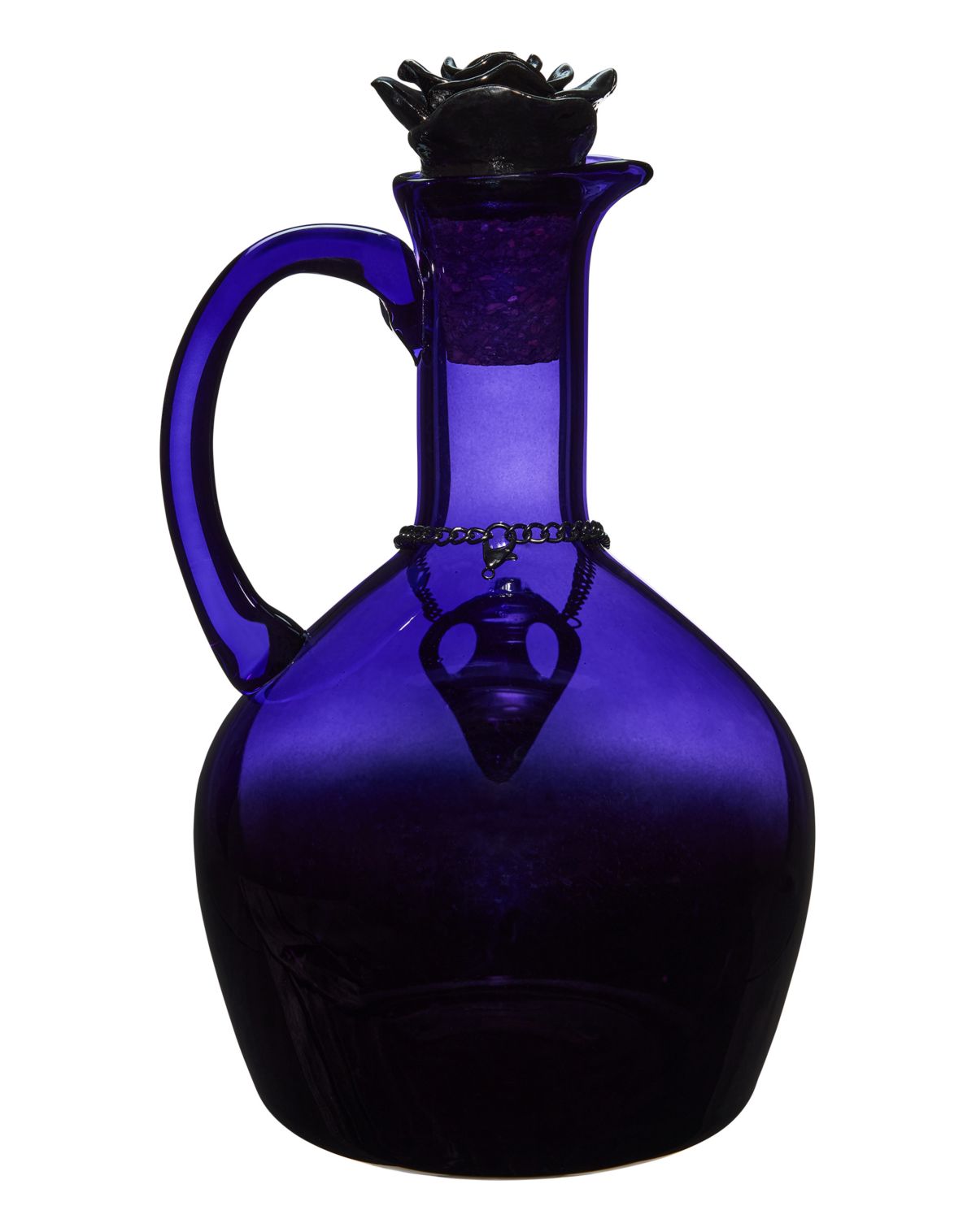 Purple Gothic Glass Rose Decanter - Image 2