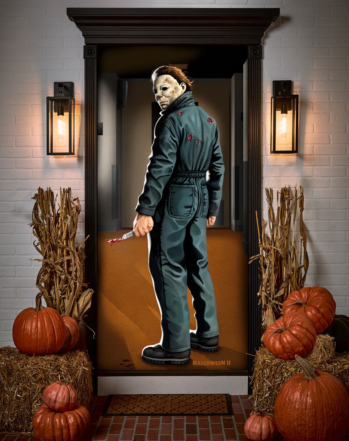 Michael Myers Door Cover - Halloween II