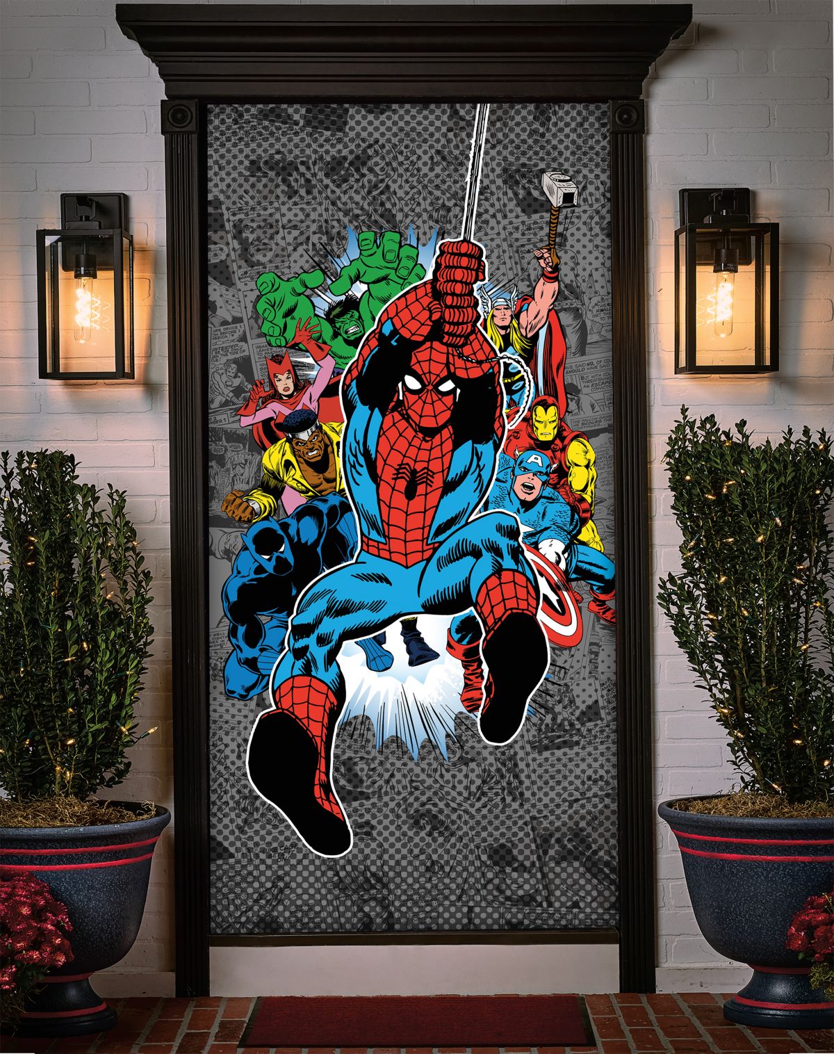 Spider-Man u0026 Friends Door Cover - Marvel Comics Retro
