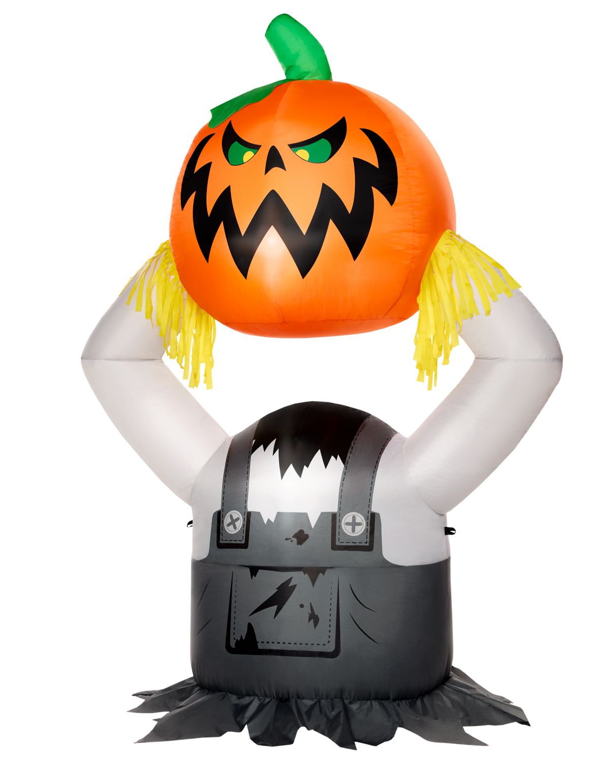 5 Ft 6 In Light-Up Pumpkin Scarecrow Inflatable Decoration - Image 2