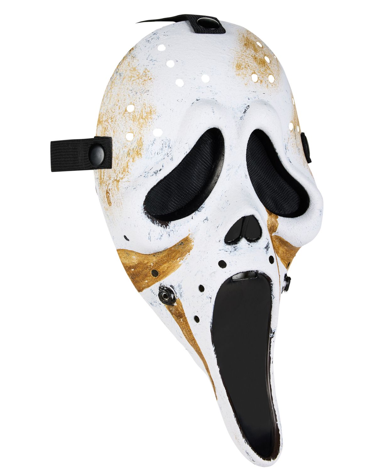 Kids Ghost Face Hockey Half Mask - Image 2