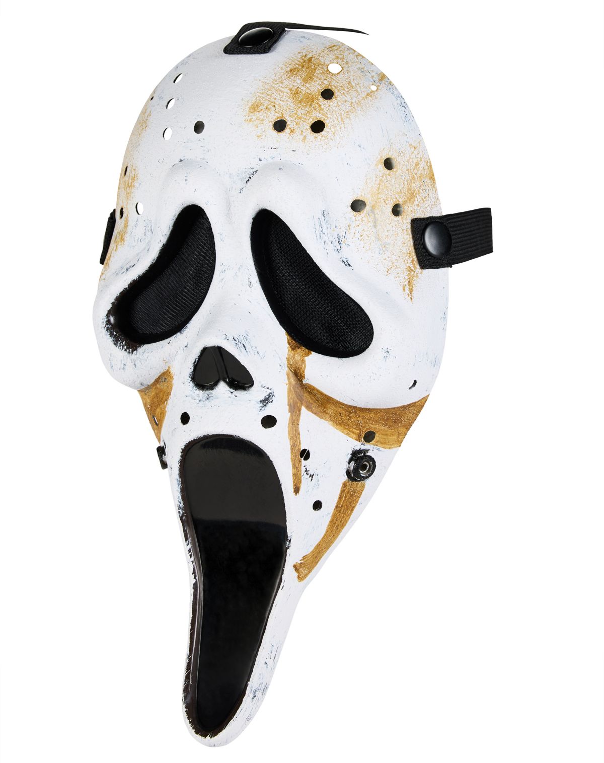 Kids Ghost Face Hockey Half Mask - Image 3