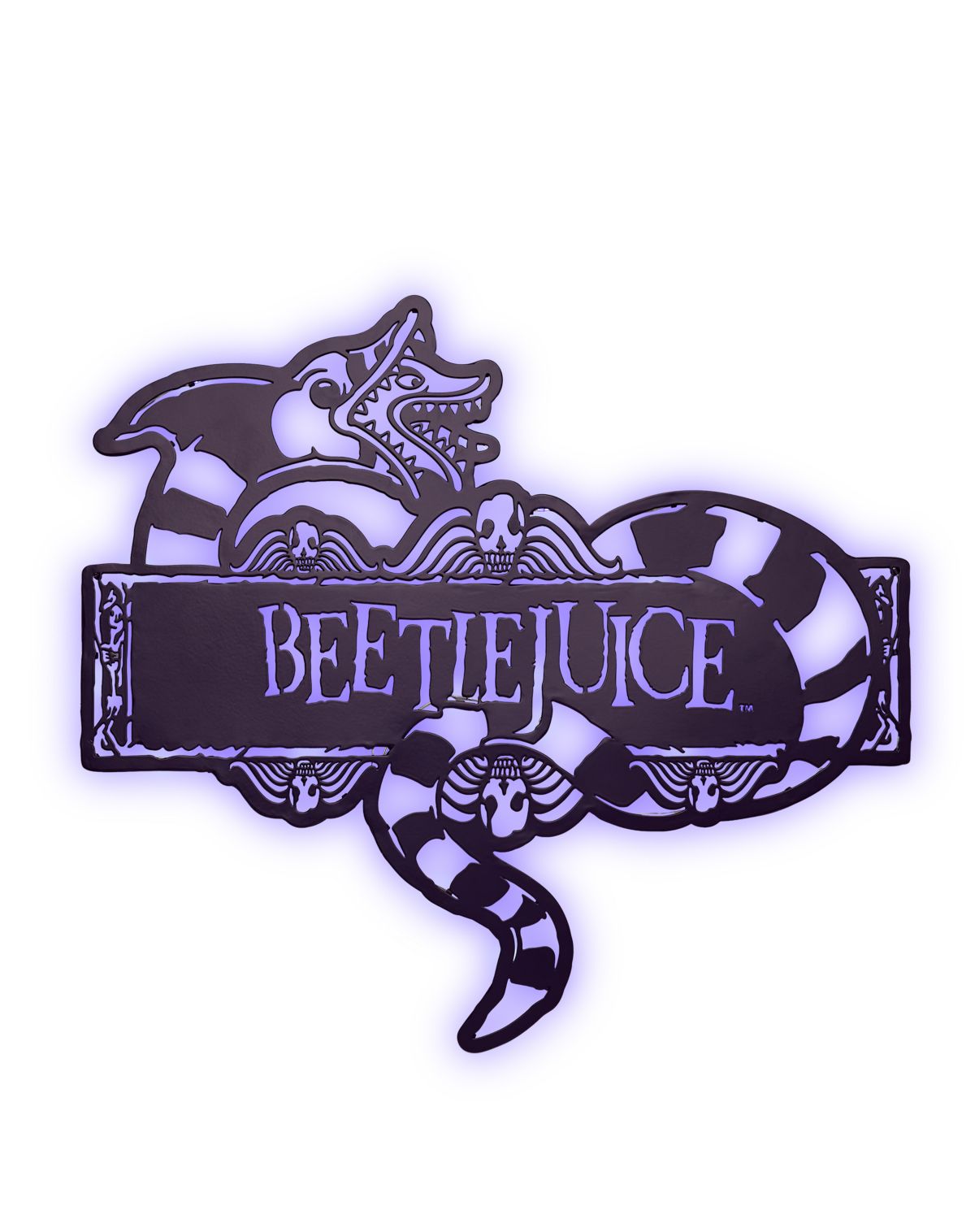 Beetlejuice Sandworm LED Light-Up Sign - Image 2