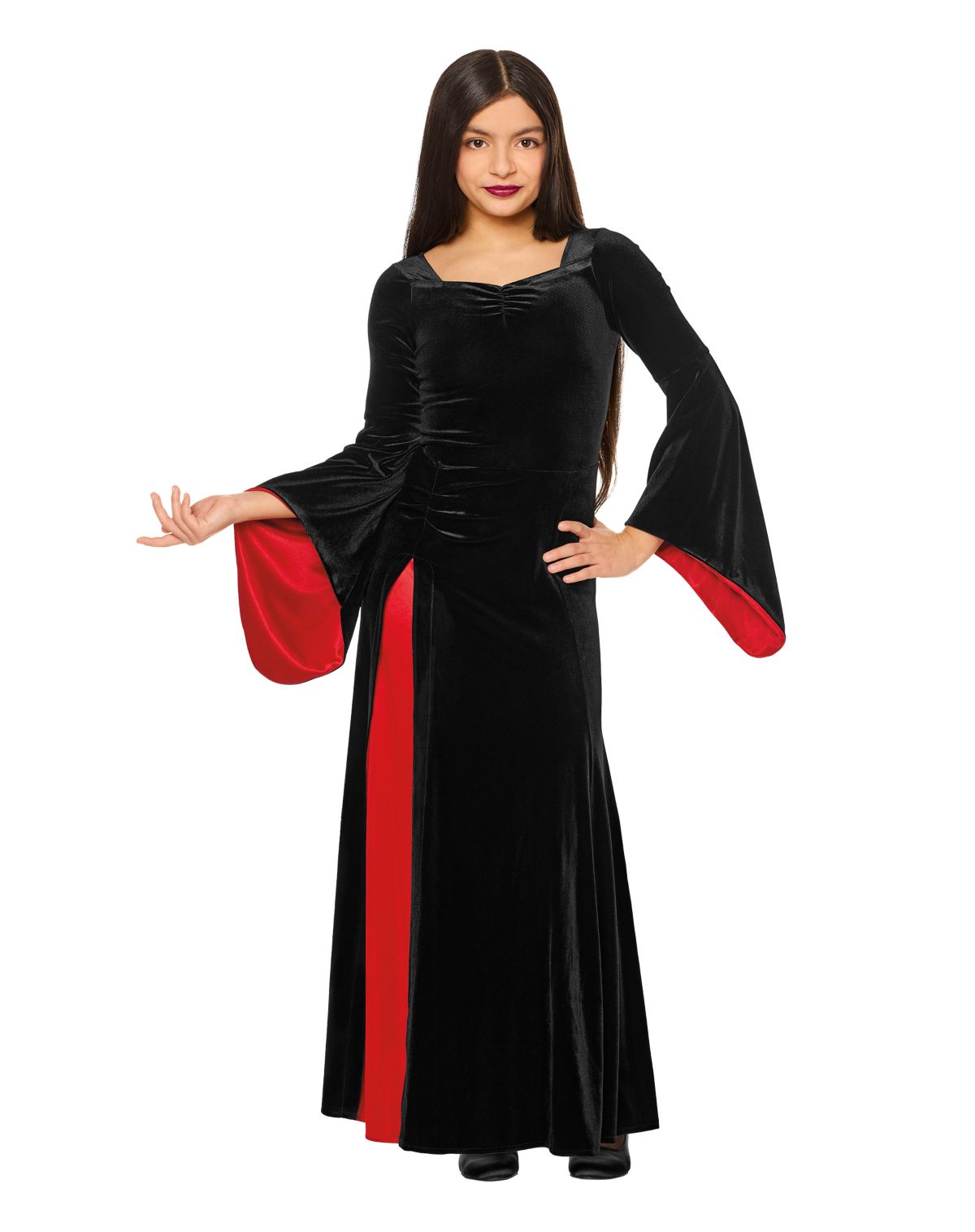 Kids Morticia Addams Dress Costume - Wednesday