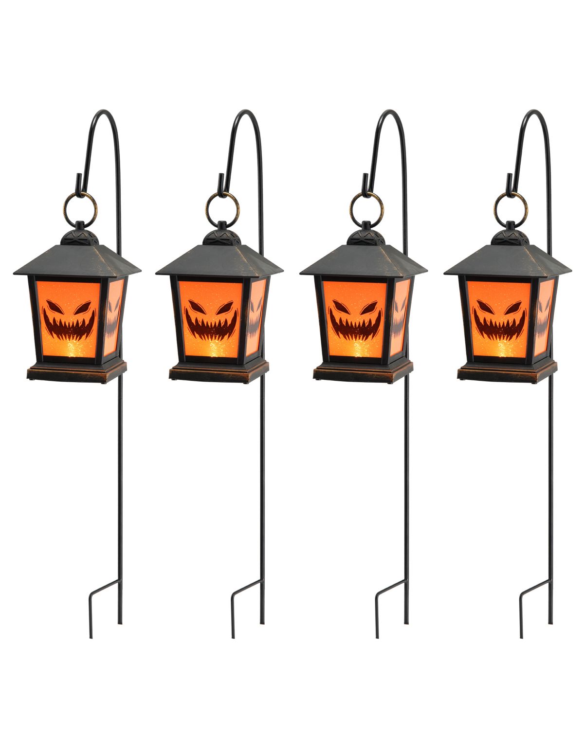 Light-Up LED Jack-O-Lantern Pathway Markers - Image 2