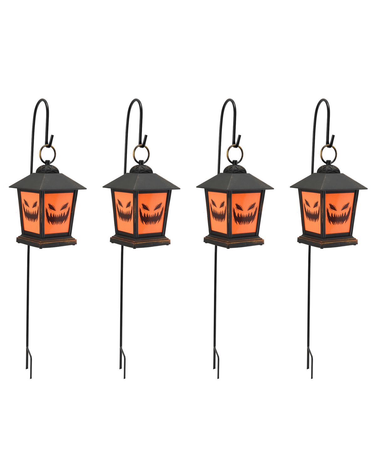 Light-Up LED Jack-O-Lantern Pathway Markers - Image 3