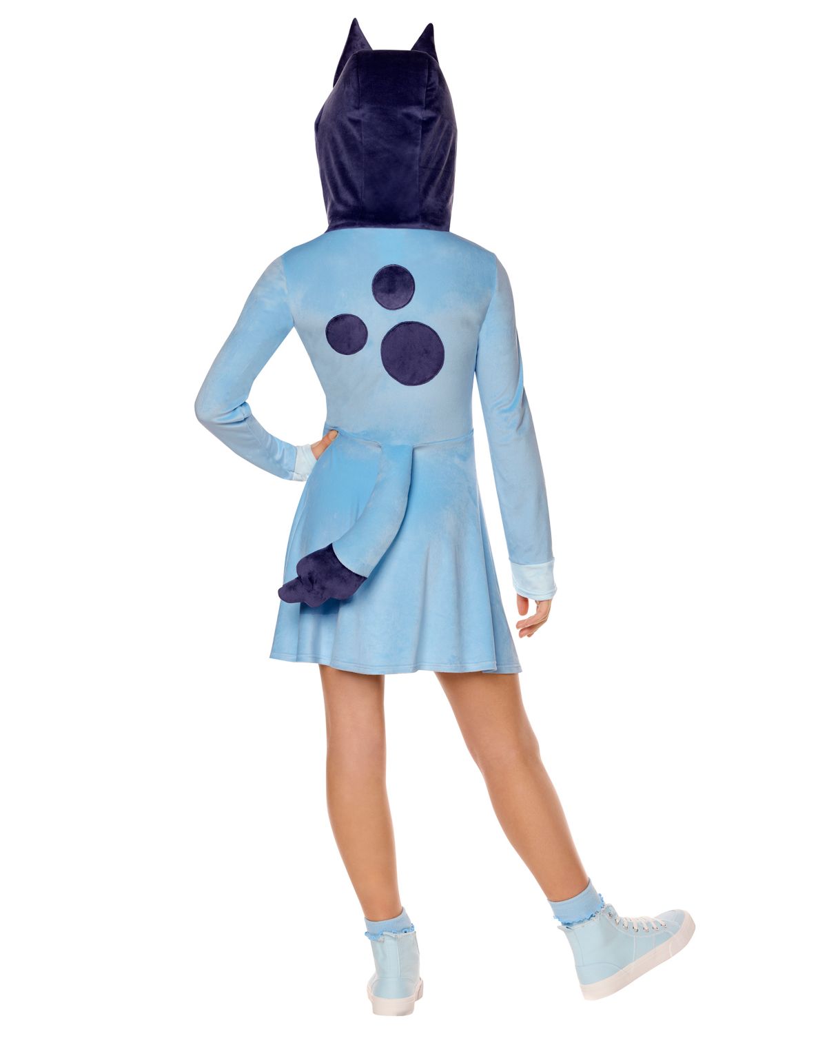 Kids Bluey Hooded Dress Costume - Image 2