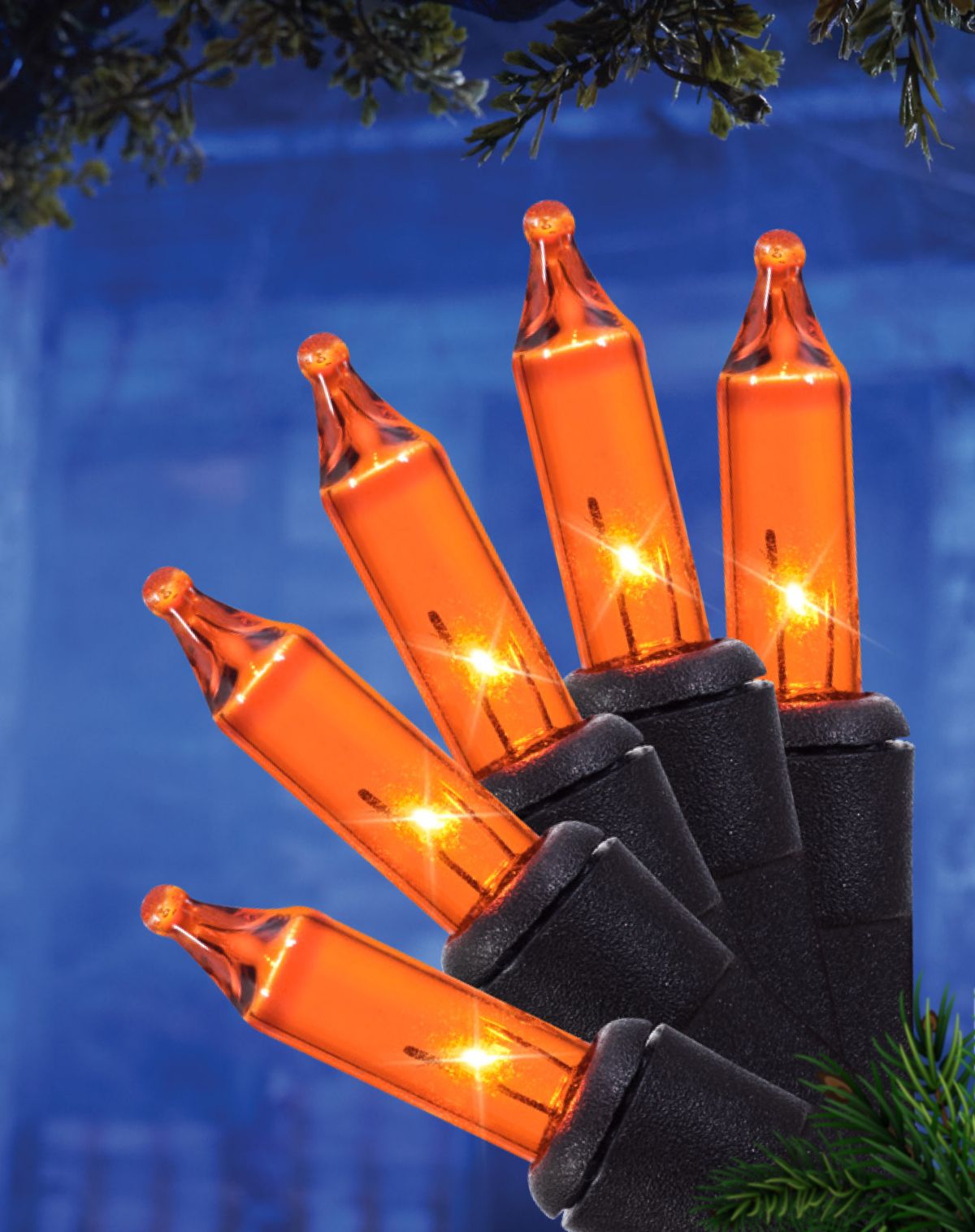 Orange Mini String Lights - 100 Count