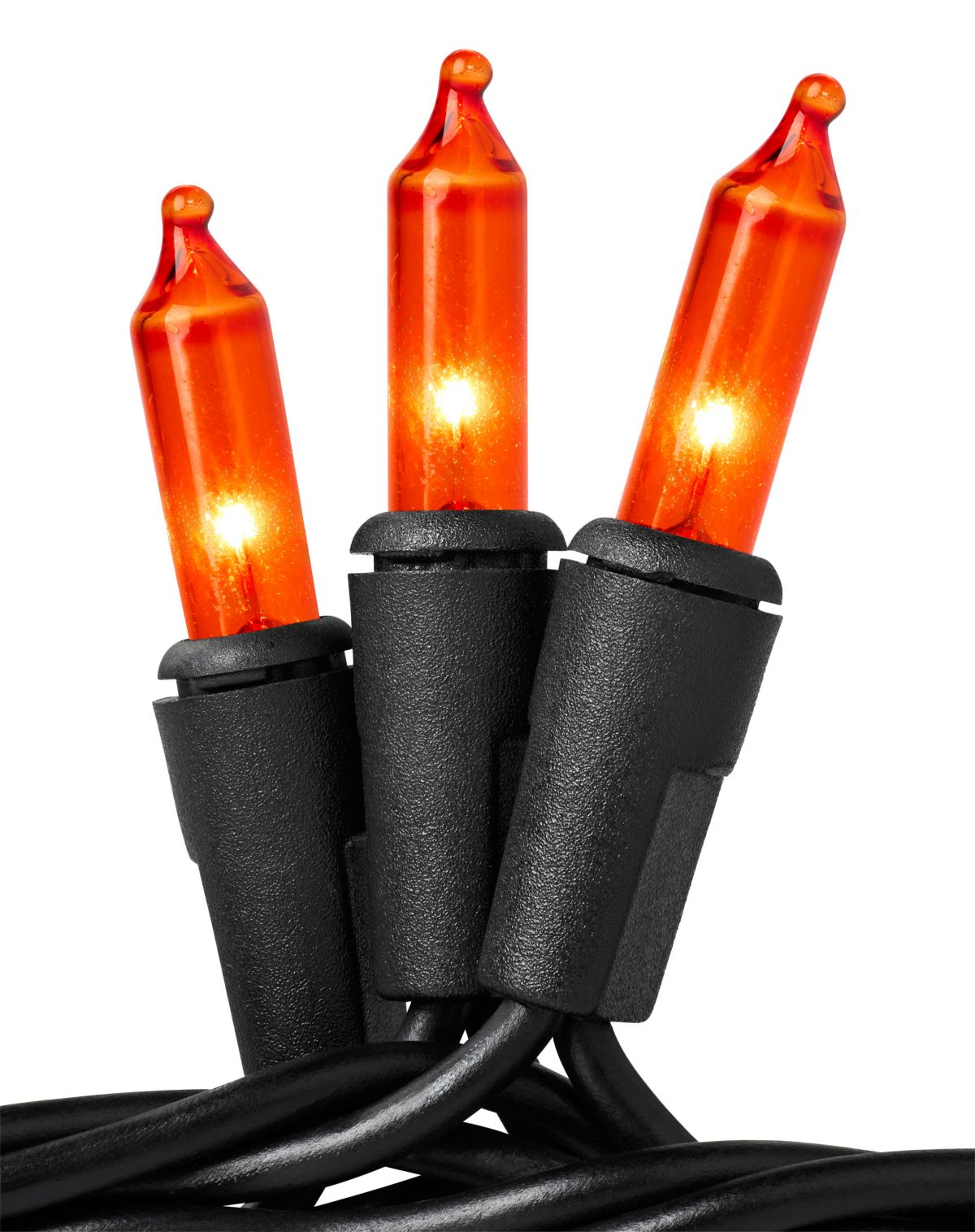 Orange Mini String Lights - 100 Count - Image 2