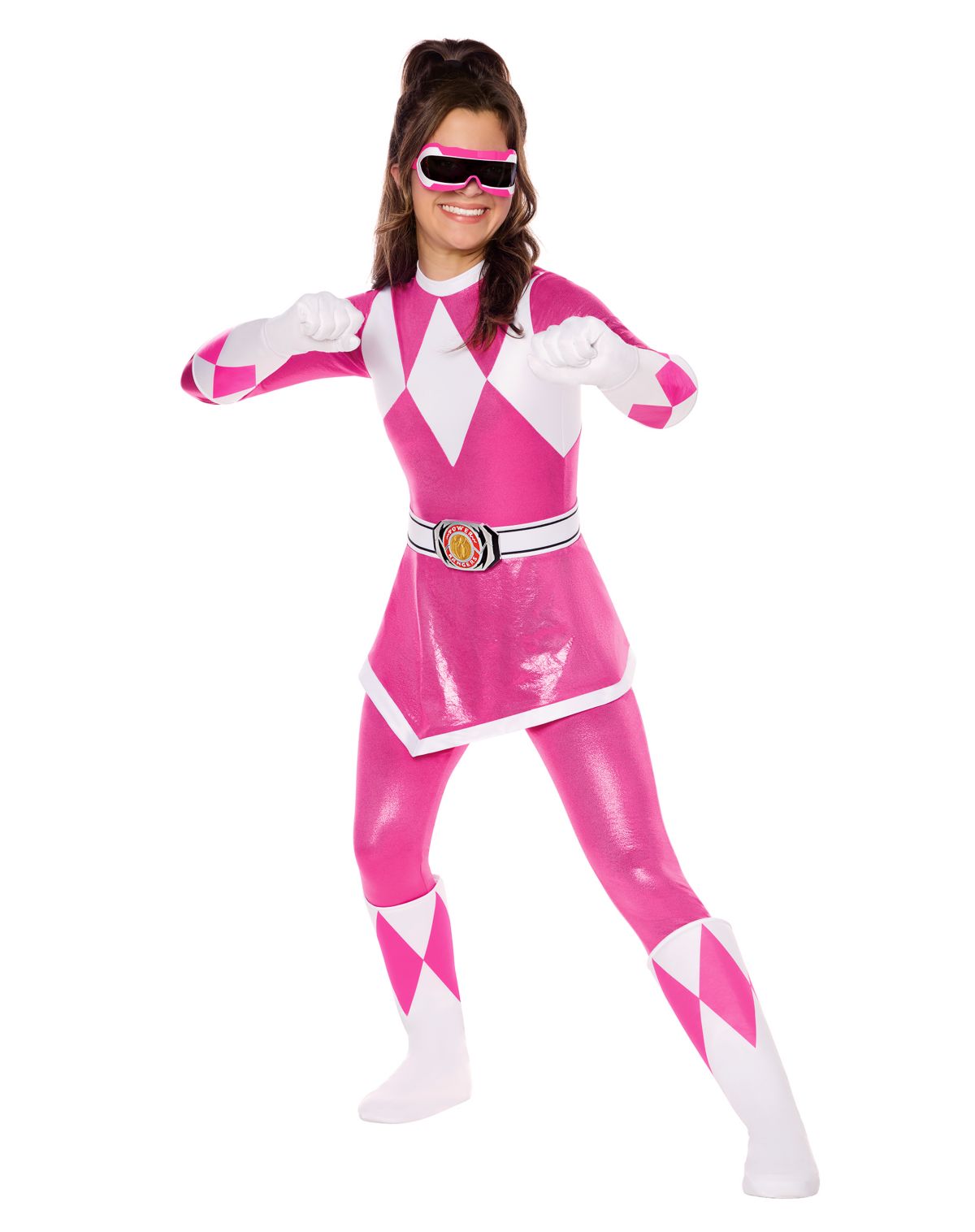 Kids Pink Power Ranger Jumpsuit Costume - Mighty Morphin Power Rangers