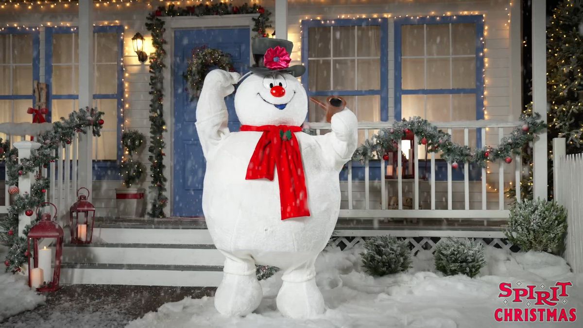 5 Ft 9 In Frosty the Snowman Animatronic - Image 4