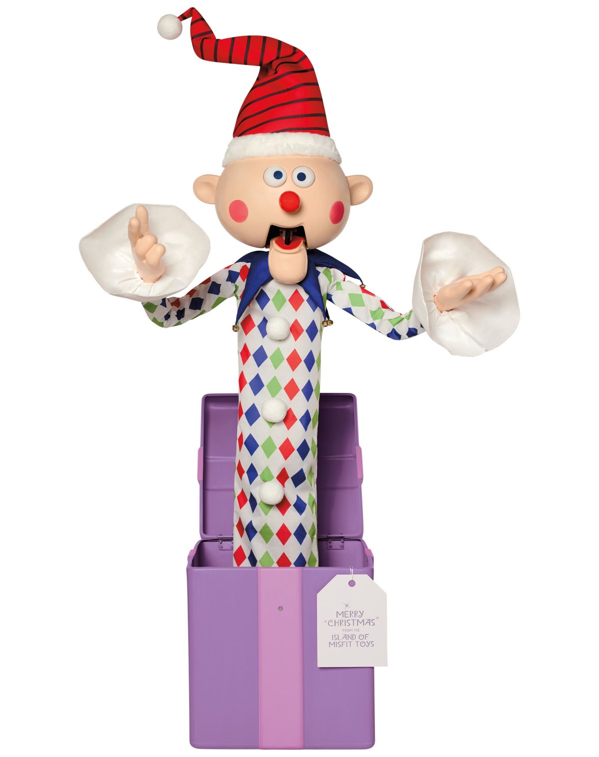5 Ft 3 In Misfit Charlie-in-the-Box Animatronic - Rudolph the Red-Nosed Reindeer - Image 2