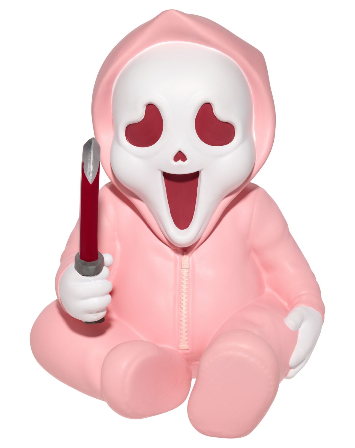 Ghost Face Pink Horror Babies Static Prop