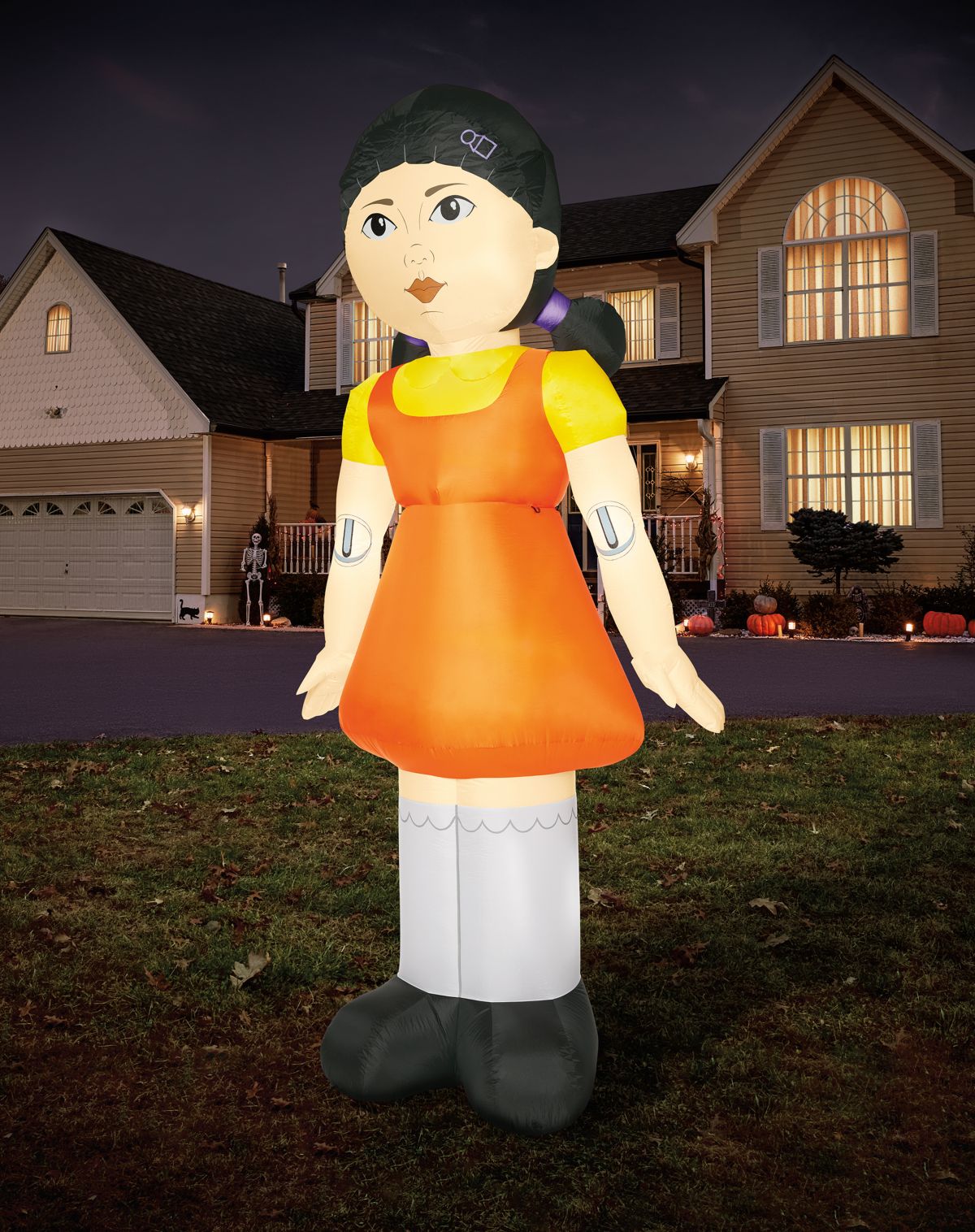 8 Ft Light-Up Ghost Inflatable Decoration